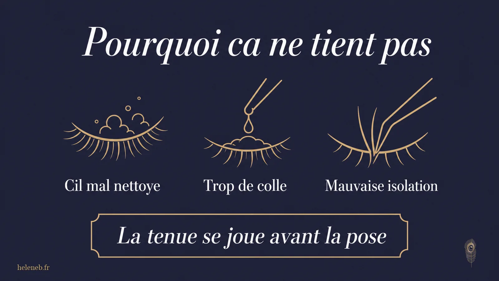 Pourquoi une pose ne tient pas